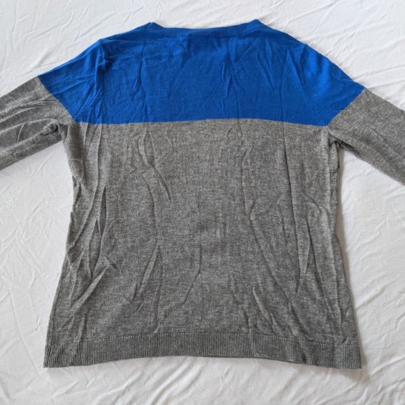 Talbots Penguin Sweater Blue Gray Crew Neck - Picture 6 of 9